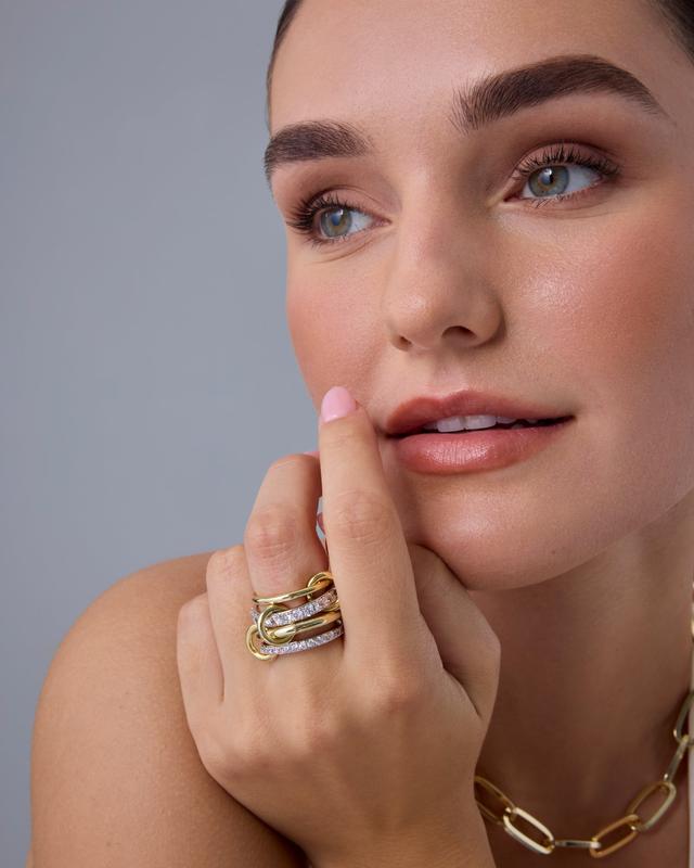 Eternity rings, interlocking rings, intertwined emotions, representing never separation, love rings