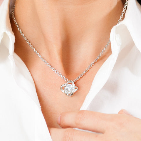 To My Soulmate – Forever & Always Love Knot Necklace