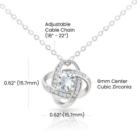 To My Soulmate – Forever & Always Love Knot Necklace