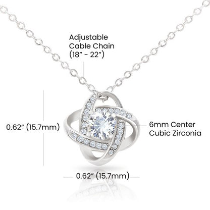 To My Soulmate – Forever & Always Love Knot Necklace